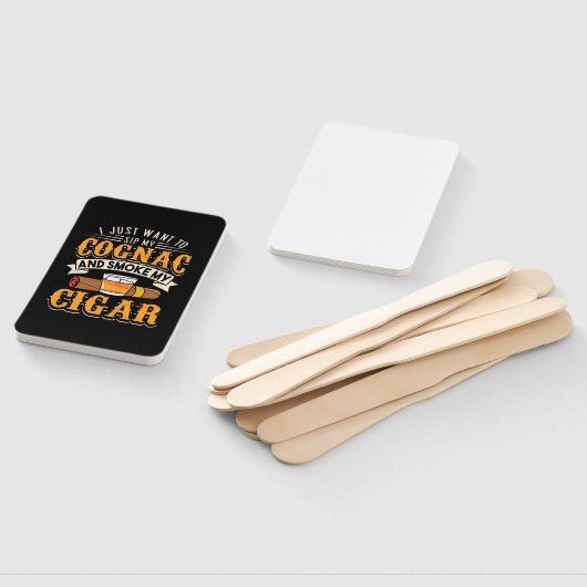 Éventail Cigar Lover | Mon Cognac Et Fumer Mon Cigar (Non-assemblé)