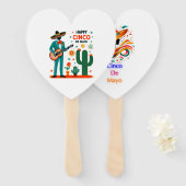 Éventail Cinco de mayo mariachi - fierté mexicaine (Devant et derrière)