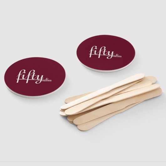 Éventail Cinquante et FABULE Simplement élégant 50e anniver (Non-assemblé)