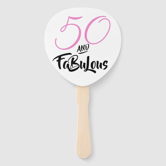 Éventail Cinquante et fabuleux 50e anniversaire fête Person (Devant)