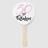 Éventail Cinquante et fabuleux 50e anniversaire Pois de fêt (Devant)
