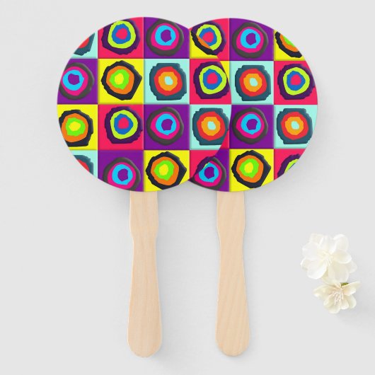 Éventail circles pattern  (Devant et derrière)