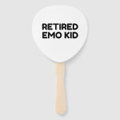 Éventail Citation Amusante Emo Retraitée (Devant)
