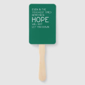 Éventail Citations d'espoir (Dos)