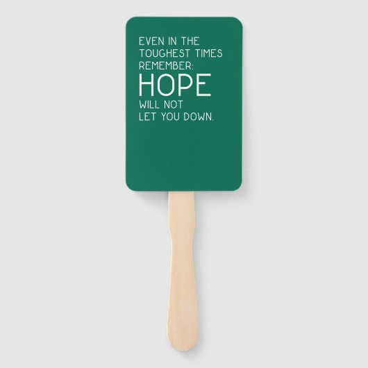 Éventail Citations d'espoir (Dos)