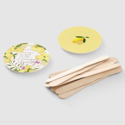 Éventail Citron blanc (Non-assemblé)