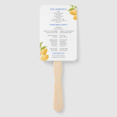 Éventail Citron Carreaux méditerranéens Italie Programme de (Dos)