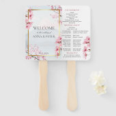 Éventail Citron Carreaux méditerranéens Italie Programme de (Devant et derrière)