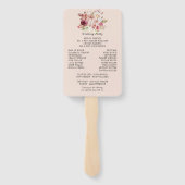 Éventail Citrouille d'automne Pink Burgundy Programme de ma (Dos)