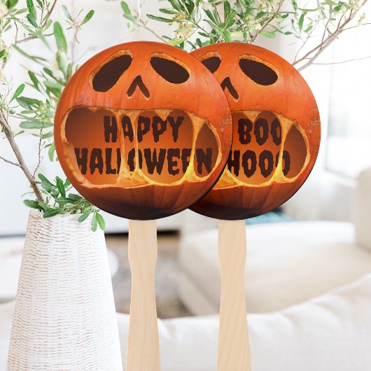 Éventail Citrouille Jack o'lantern décoration de maison pou