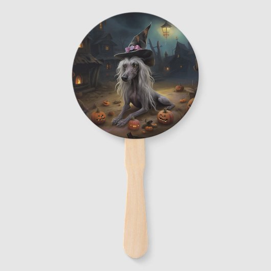 Éventail Citrouilles chinois arrêtés Halloween effrayant (Devant)