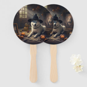 Éventail Citrouilles d'Akita Halloween Épouvantables
