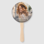 Éventail class of 2025, graduation modern thank you photo (Dos)