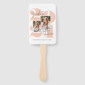 Éventail Classe Année 3 - Collage de photos Peach Graduatio (Devant)