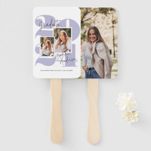 Éventail Classe Année 3 Photo Collage Purple Graduation