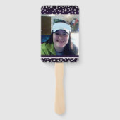 Éventail Classe de 2022 Nom du diplôme et photo de l'école (Dos)