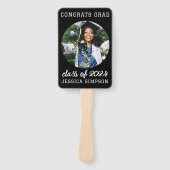 Éventail Classe de 2024 simple Graduation photo moderne (Devant)