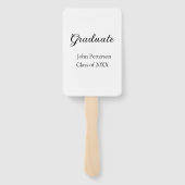 Éventail Classe de fin d'études de 20XX simple graduation m (Dos)