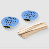 Éventail Classe de graduation bleu clair de '25 (Non-assemblé)