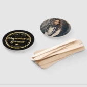 Éventail Classe de photo Gold Black Graduation de 2023 (Non-assemblé)