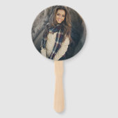 Éventail Classe de photo Gold Black Graduation de 2023 (Dos)