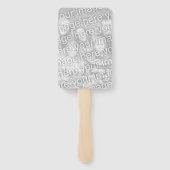 Éventail Classe personnalisée de la fête de remise des dipl (Dos)