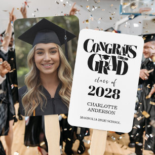 Éventail Classe Rétro de Félicitations pour la Photo de Rem