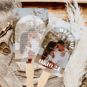 Éventail Classic Elegant Arch Photo Wedding Programme