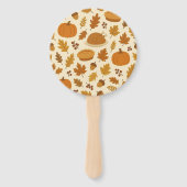 Éventail Classic Thanksgiving patterned  (Devant)