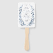 Éventail Classic Victorian French Garden Wedding Program (Devant)