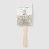 Éventail Classique Noir et Blanc Élégant programme de maria (Devant)