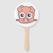 Éventail Clipart mignon de porc (Dos)