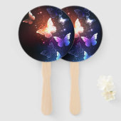Éventail Clowing Night Butterflies (Devant et derrière)