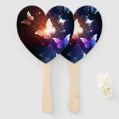 Éventail Clowing Night Butterflies (Devant et derrière)