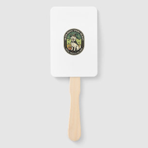 Éventail Club de nuit effrayant Golden Retriever Halloween