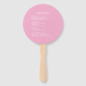 Éventail Coastal Chic Beach Club Tropical Floral Itinerary (Dos)