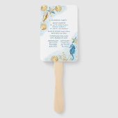 Éventail Coastal Chic | Programme Blue and Gold Under the S (Dos)