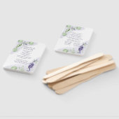 Éventail Coastal Chic | Programme nautique pourpre et vert (Non-assemblé)