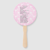 Éventail Coastal Nautical Beach Wedding Program (Dos)