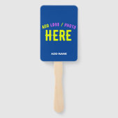 ÉVENTAIL COBALT BLEU MODERNE ET MODERNE VÉRIFIÉ MARQUE (Dos)