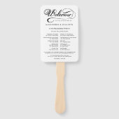 Éventail Cocktail Itinéraire mariage - Mariage Icon Bienven (Devant)