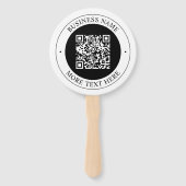 Éventail Code QR avec nom d'entreprise Texte circulaire mod (Devant)