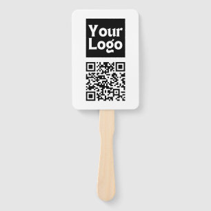 Éventail Code QR modifiable et logo ou image de votre entre