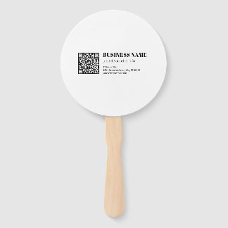 Éventail Code QR personnalisé & Texte rétro-moderne modifia