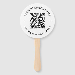Éventail Code QR téléchargé Plus Texte circulaire modifiabl