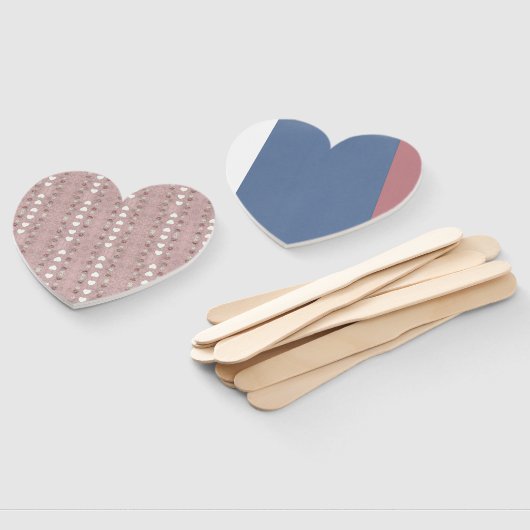 Éventail Coeurs et fleurs (Non-assemblé)