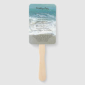 Éventail Coeurs pittoresques dans le programme de mariage S (Dos)