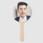 Éventail Collage photo de la graduation en noir et blanc (Dos)