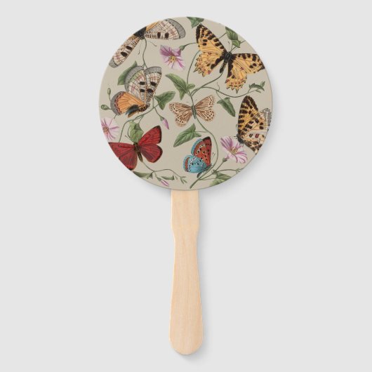 Éventail Collection de la papillon Moth Nature Dessin (Dos)