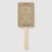 Éventail Collection de Mariages de couronnes florales Kraft (Dos)